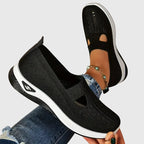 Sapatos ortopédicos de caminhada femininos antiderrapantes com suporte ergonómico