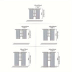 Sabine | Cortinas Blackout | Estilo Princesa Francês, 2 Peças | Quarto e Sala