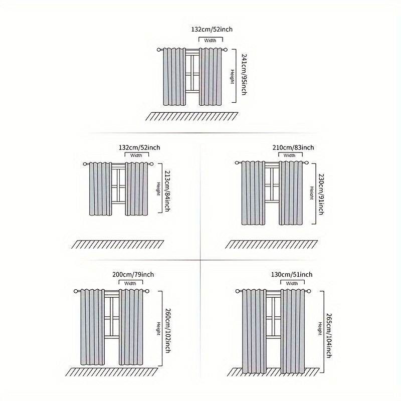 Sabine | Cortinas Blackout | Estilo Princesa Francês, 2 Peças | Quarto e Sala
