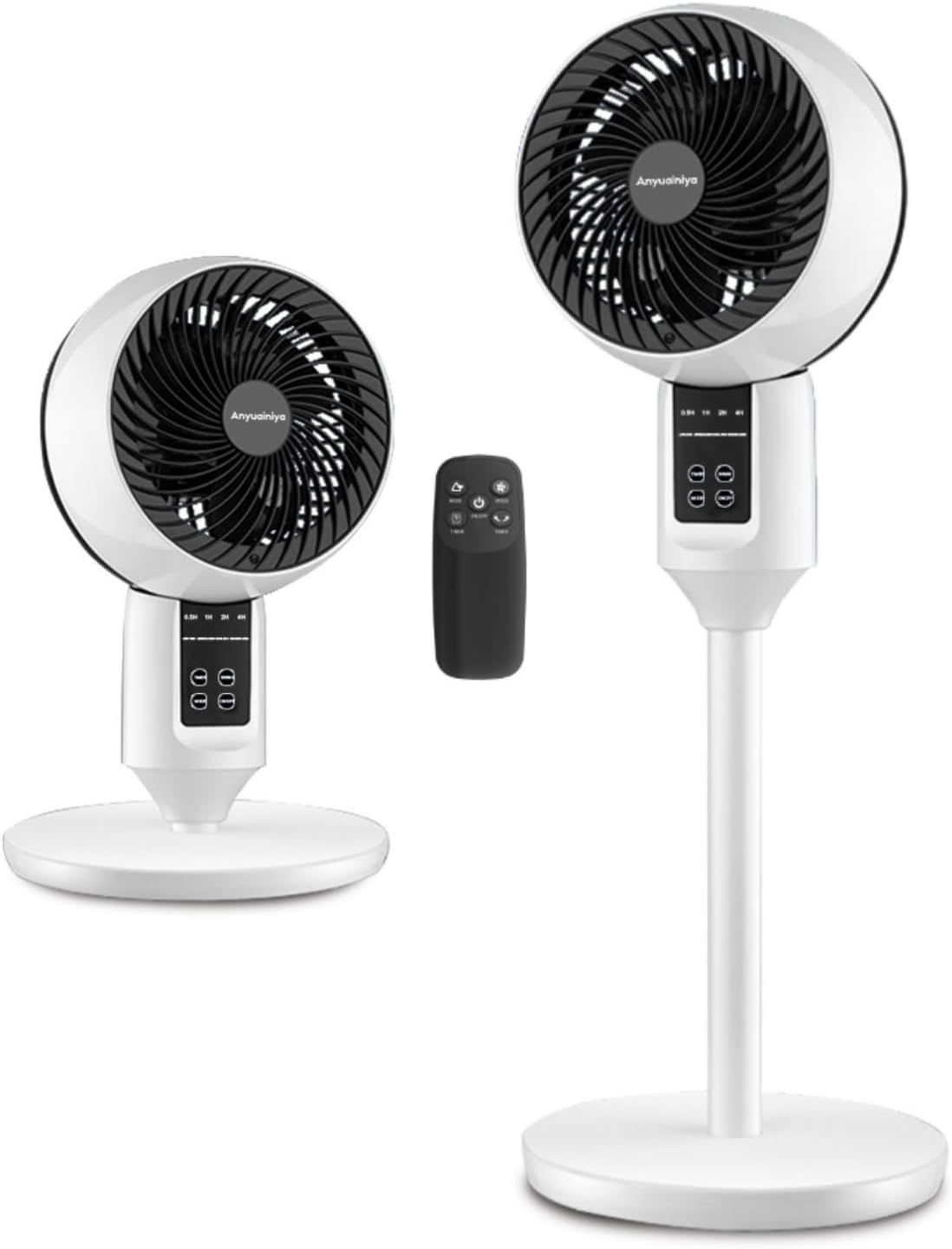Ventilador de Coluna Ajustável | Oscilação 3D, 3 Modos, Silencioso | Elsa