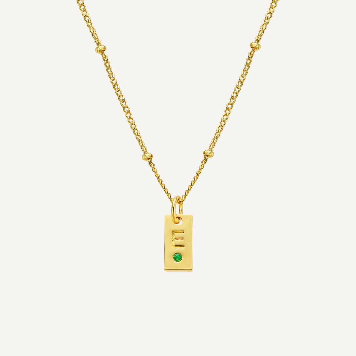 Freya | Colar com Inicial e Pedra do Mês de Nascimento