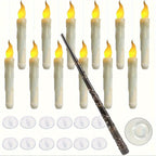 Giselle | Velas LED Flutuantes sem Chama | 12 Unidades com Controlo Remoto | Decoração Natal e Halloween