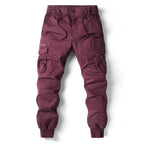 Willa | Calças Cargo Jogger Homem Multi-Bolsos Streetwear