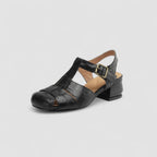 Anouk | Sapatos Mary Jane Femininos Salto Bloco Bico Quadrado Ortopédico