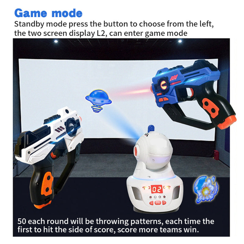 Birdie | Laser Tag Set | Pistolas Infravermelhas para Crianças | 2 a 6 Jogadores