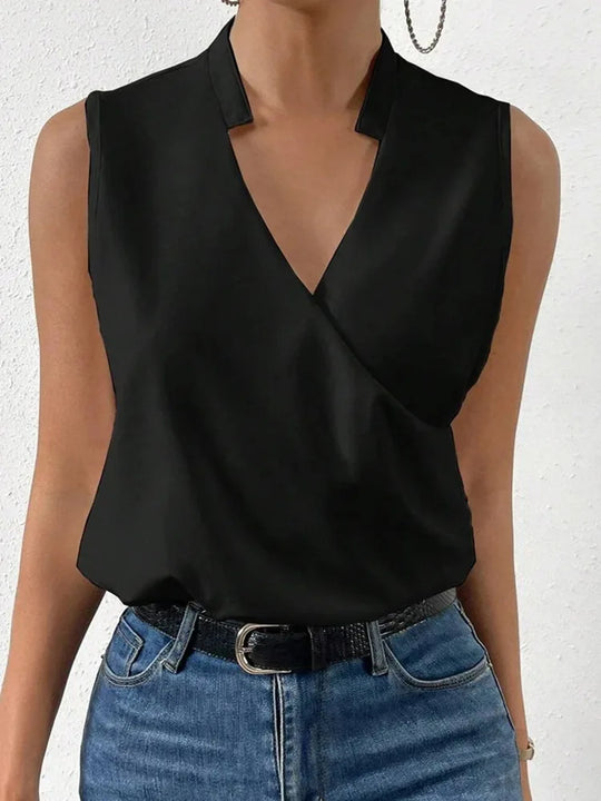 Blusa Feminina Decote V | Leve, Respirável, Estampada | Florine