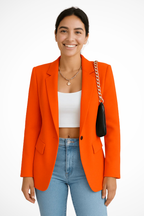 Ottoline | Blazer Feminino Estruturado Botão Único