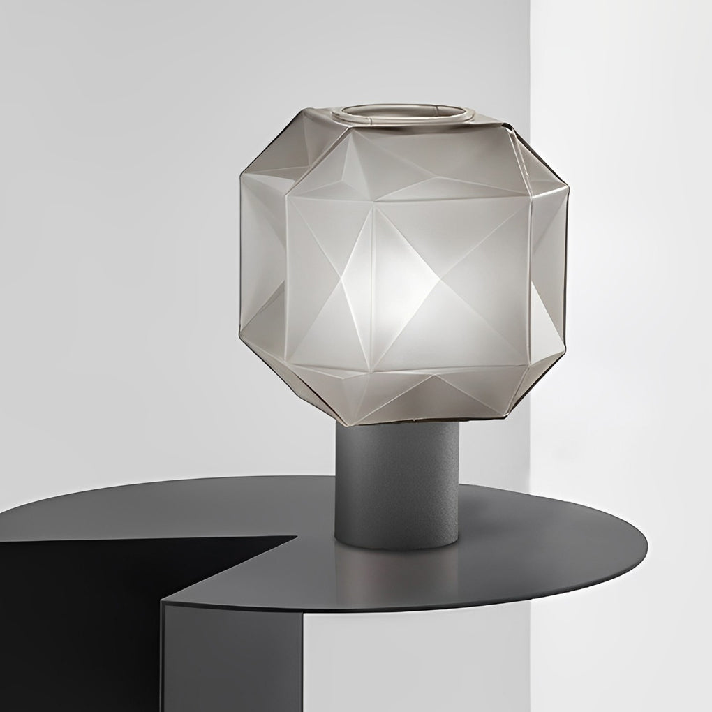 Pearl | Candeeiro de Mesa | Vidro Cinza Fumado, Design Moderno | E27, 1 Luz