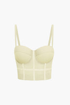 Top de Renda Feminino Bustier com Suporte e Alças Ajustáveis