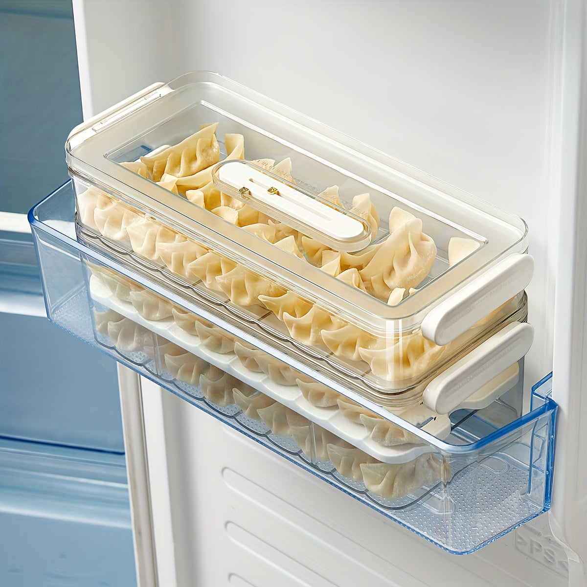 Della | Caixa de Armazenamento para Frigorífico | Recipiente PET Alimentar | Camada Simples ou Dupla