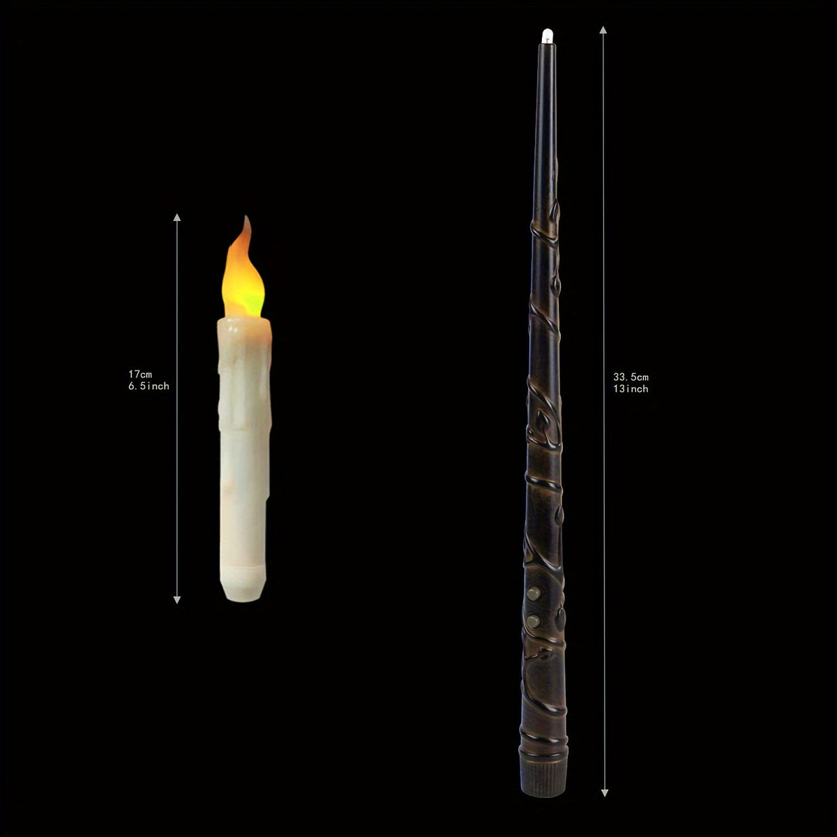 Giselle | Velas LED Flutuantes sem Chama | 12 Unidades com Controlo Remoto | Decoração Natal e Halloween