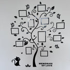 Lyra | Molduras de Foto em Acrílico | Árvore 3D Decorativa para Parede | Autoadesiva, Família