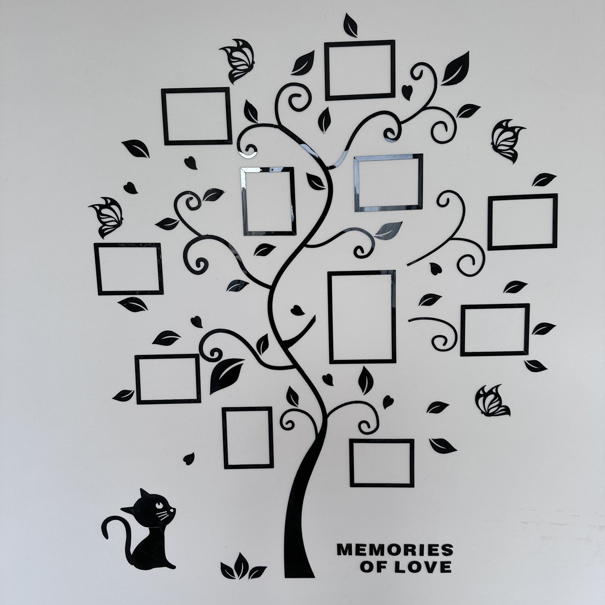 Lyra | Molduras de Foto em Acrílico | Árvore 3D Decorativa para Parede | Autoadesiva, Família