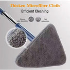 Thalia | Mop Giratório 360° | Limpeza Fácil, Cabeça Triangular | Microfibra Absorvente