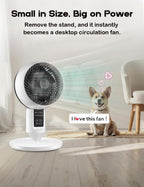Nina | Ventilador de Coluna | Oscilação 3D, 3 Modos, Silencioso 26dB | Altura Ajustável
