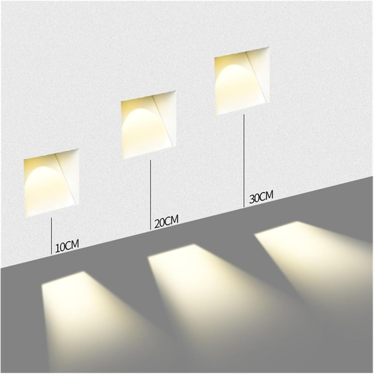 Jolie | Luz de Parede LED Embutida | Sensor de Movimento, Painel Perfurado | 3W