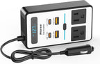 Indra | Inversor de Carro 200W | DC 12V para 220V AC | USB-C e Carregamento Rápido