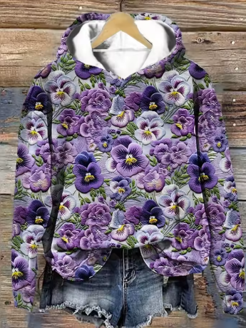 Kestrel | Mulher Hoodie Floral Tricot