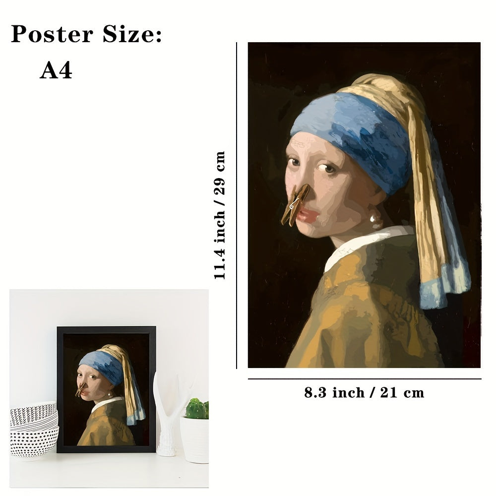 Vera | Poster de Parede para Casa de Banho | Engraçado, Impermeável | 40x29cm