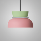 Briar | Luminária Pendente Dome | Estilo Nórdico, LED, Liga de Zinco Bicolor