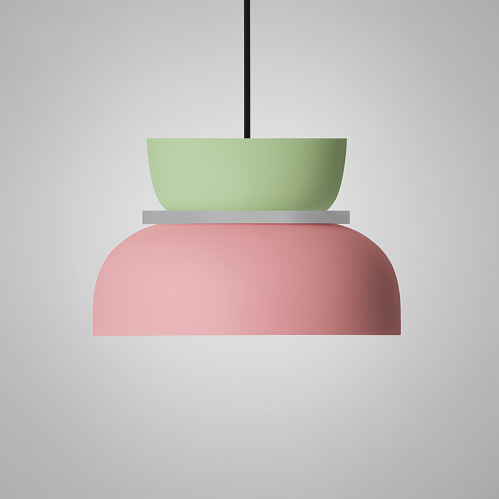 Briar | Luminária Pendente Dome | Estilo Nórdico, LED, Liga de Zinco Bicolor