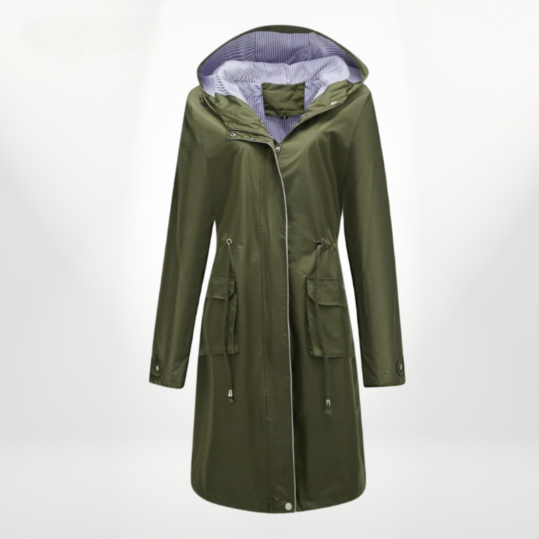 Wren | Casaco Anorak Feminino com Capuz Comprimento Médio