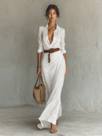Romy | Vestido Longo Boho Feminino Estampado