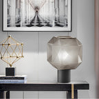 Pearl | Candeeiro de Mesa | Vidro Cinza Fumado, Design Moderno | E27, 1 Luz