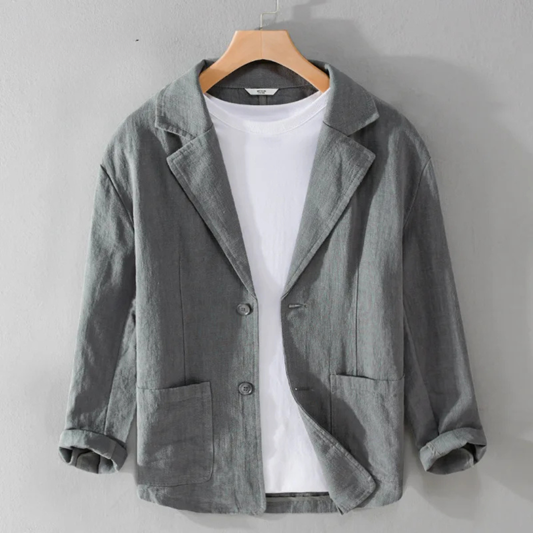 Aria | Homem Blazer Linho Pasvorm Relaxado