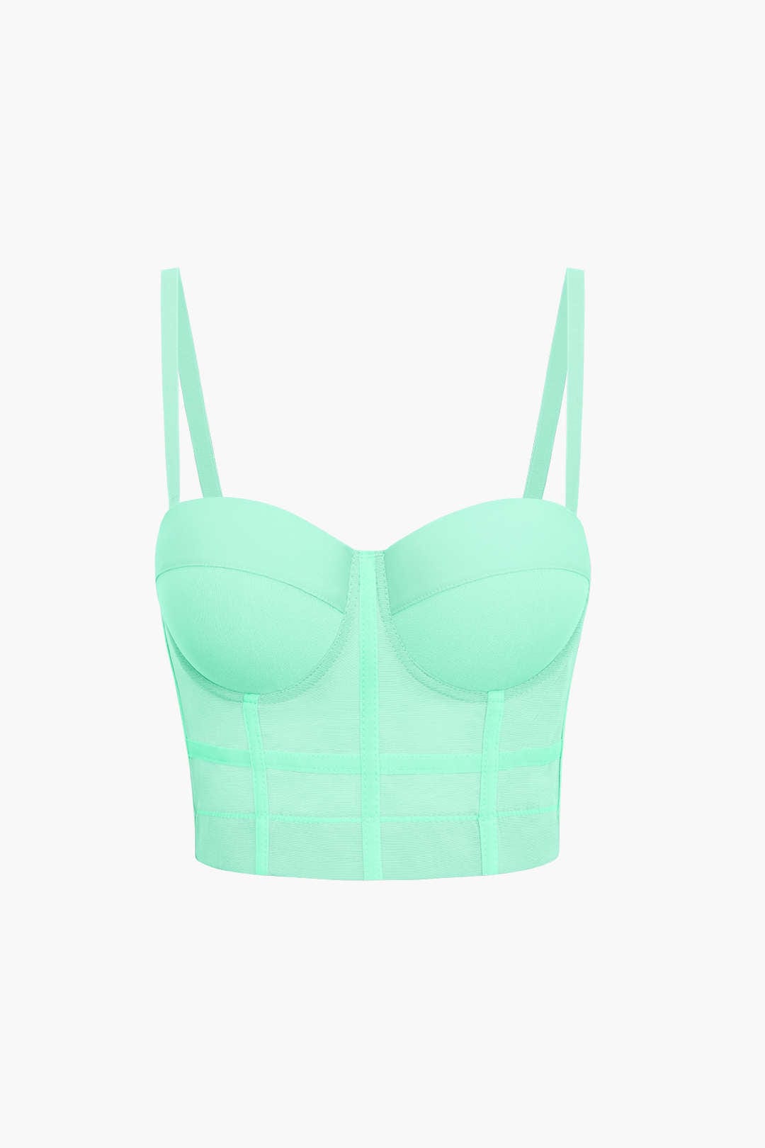 Top de Renda Feminino Bustier com Suporte e Alças Ajustáveis