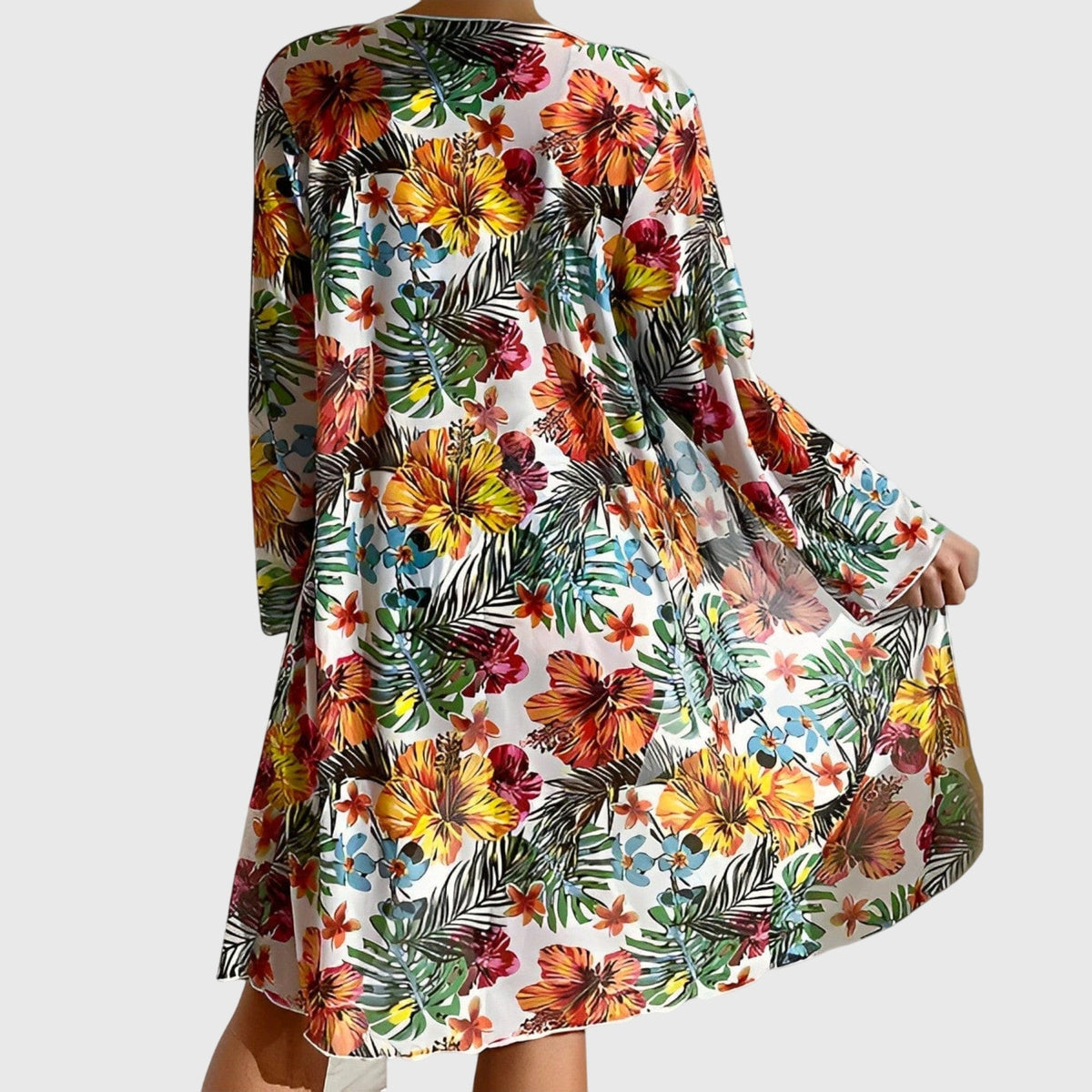 Biquíni Feminino | Estampa Tropical, Dois Volumes