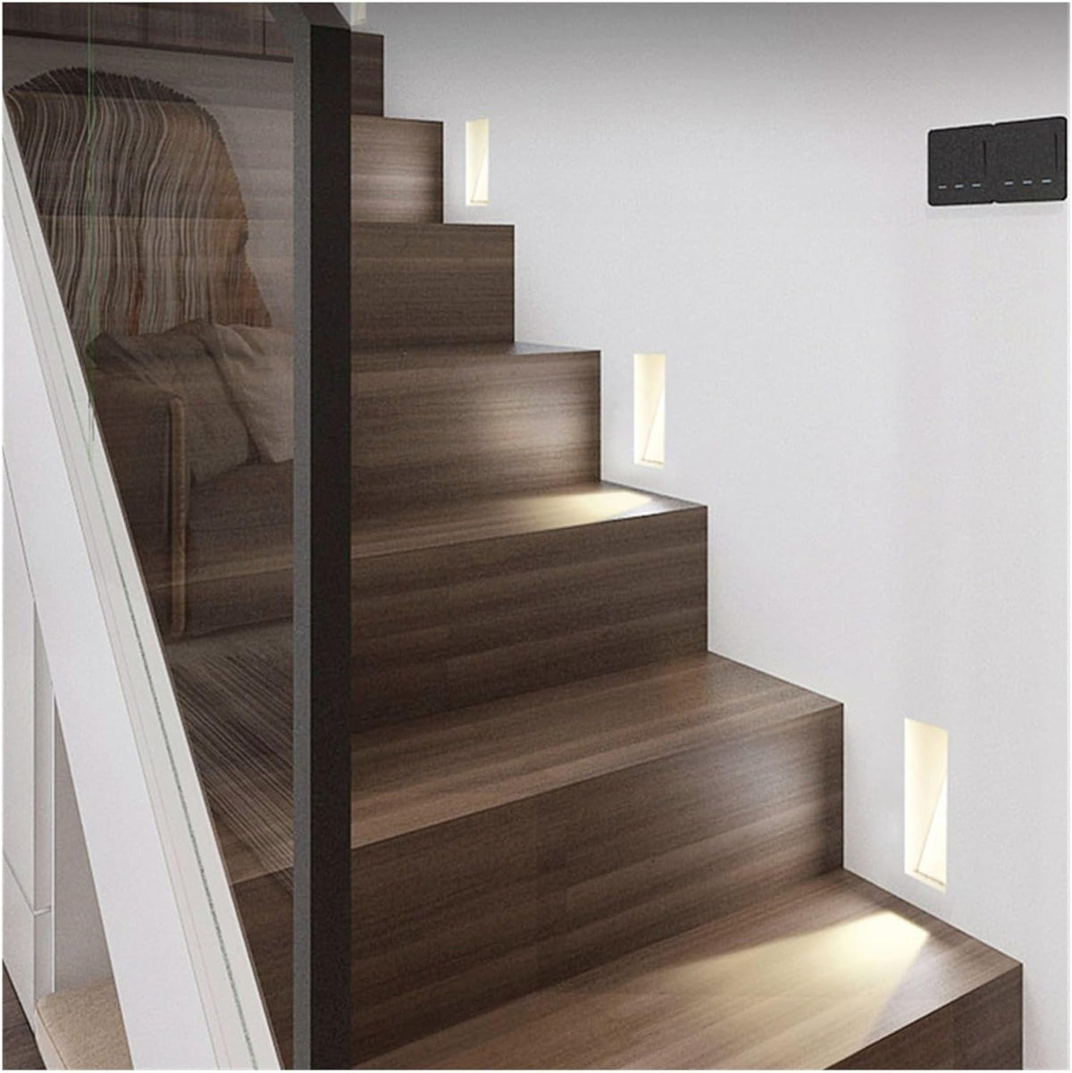 Jolie | Luz de Parede LED Embutida | Sensor de Movimento, Painel Perfurado | 3W