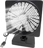 Xena | Ventilador de Carro USB 12V | 360° Rotação, Silencioso | Compacto
