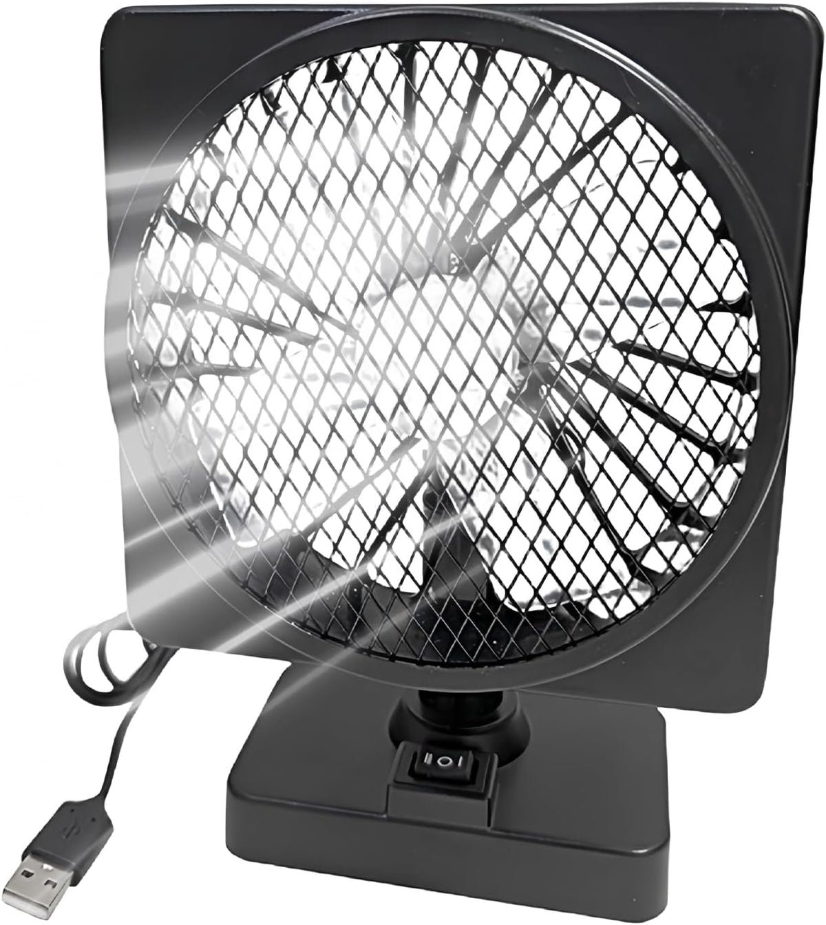 Xena | Ventilador de Carro USB 12V | 360° Rotação, Silencioso | Compacto