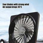 Xena | Ventilador de Carro USB 12V | 360° Rotação, Silencioso | Compacto