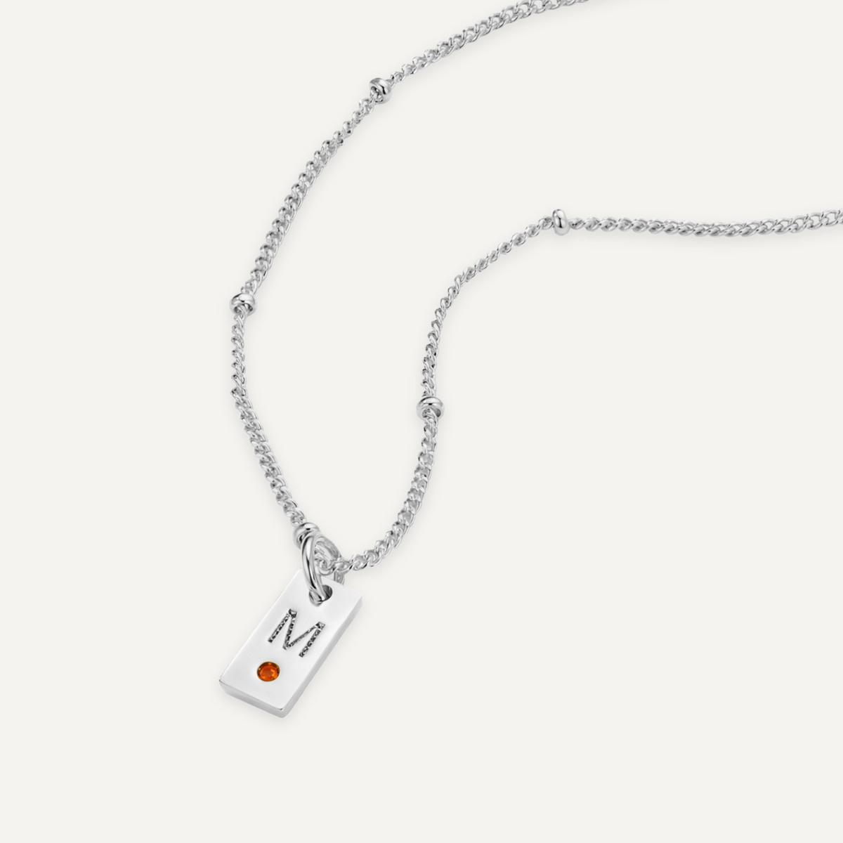 Freya | Colar com Inicial e Pedra do Mês de Nascimento