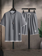 Inez | Conjunto Masculino de Duas Peças | Tecido Waffle, Relaxed Fit | Respirável