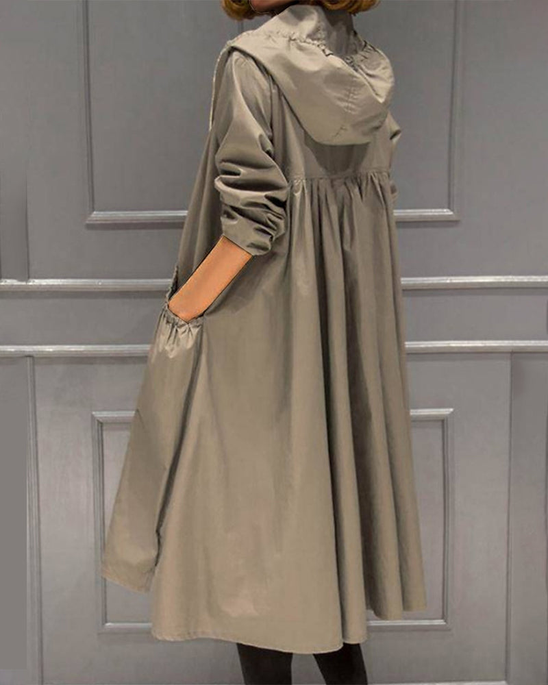 Elsa | Mulher Casaco Trench Coat Ajustado