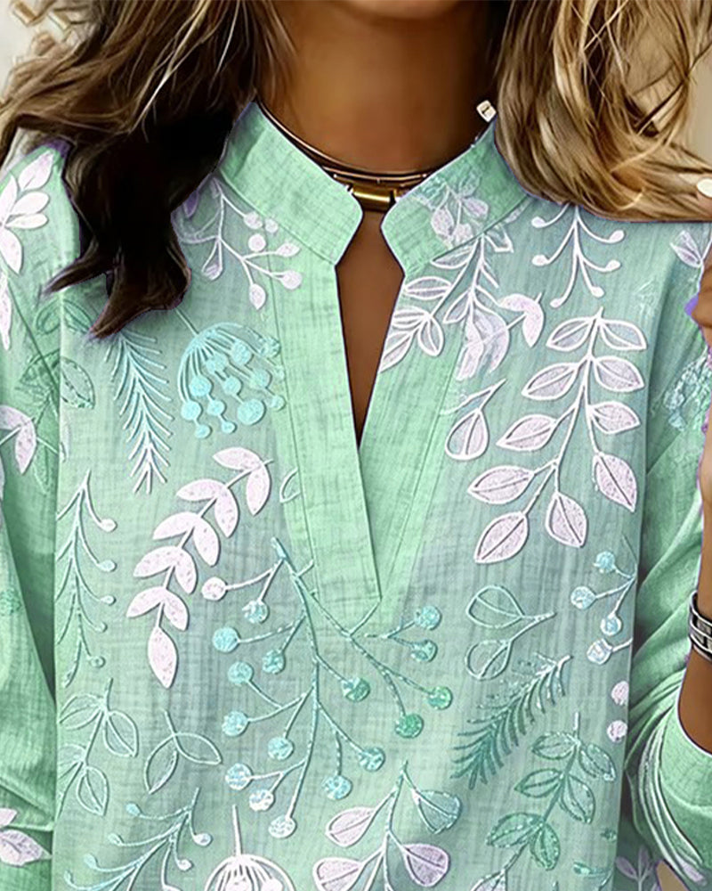 Juno | Blusa Feminina Floral Decote V