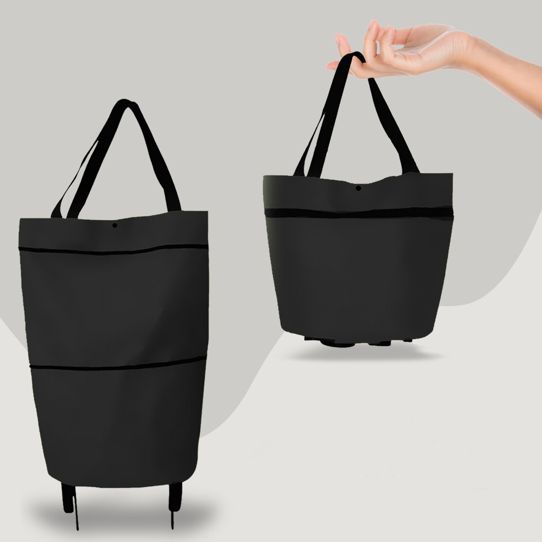 Bolsa de Compras 2 em 1 | Dobrável com Rodas, 30 kg | Giselle