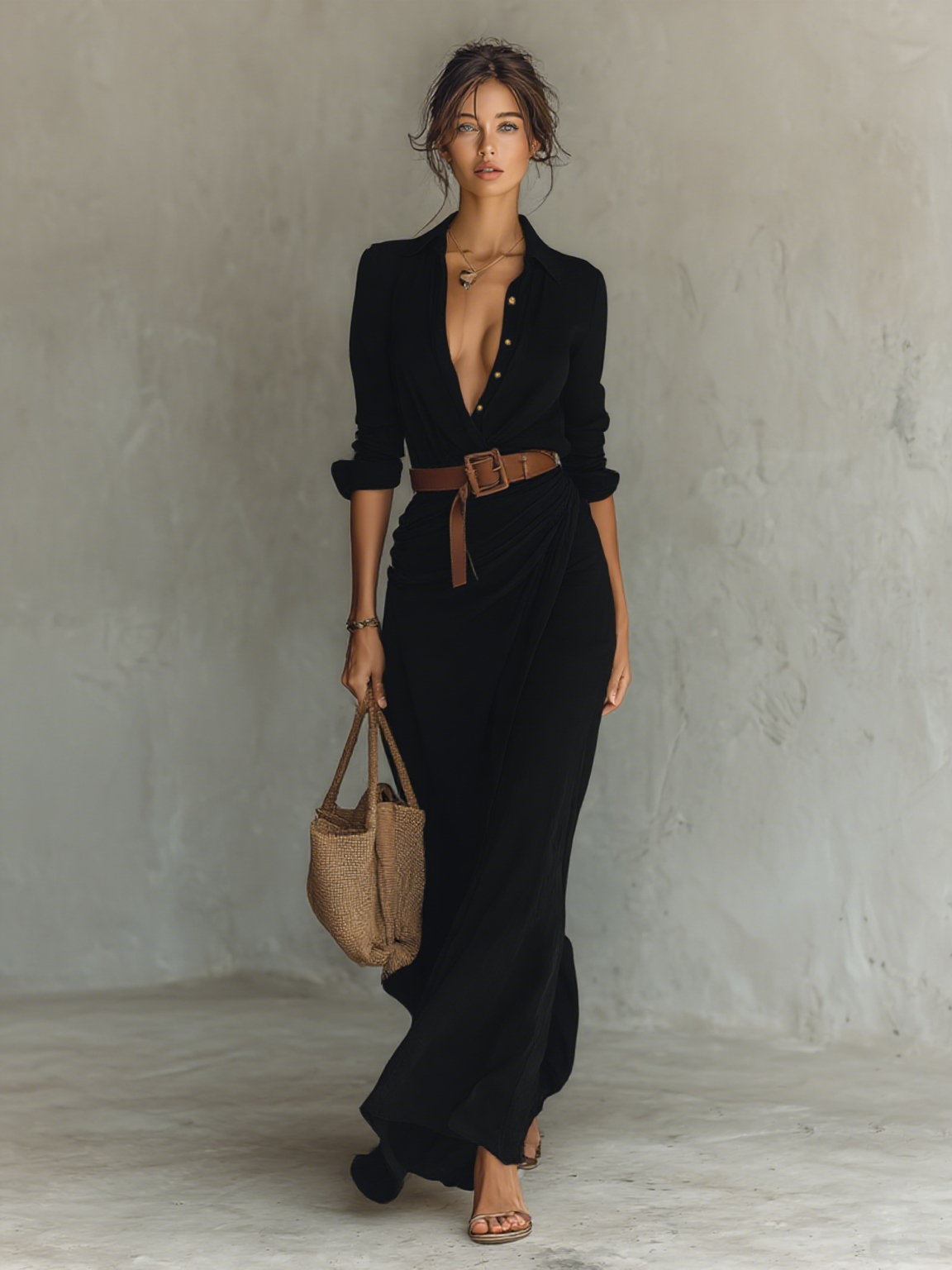 Romy | Vestido Longo Boho Feminino Estampado
