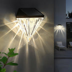 Cleo | Candeeiro Solar de Parede LED | Preto, Geométrico, À Prova de Água | 2 Unidades