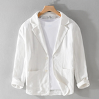 Aria | Homem Blazer Linho Pasvorm Relaxado