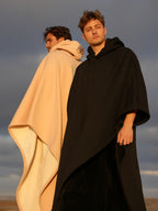 Mulher Hoodie Manta Oversized com capuz, fit amplo e acolhedor