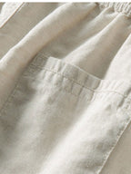 Conjunto masculino linho camisa e calça 2 peças casual