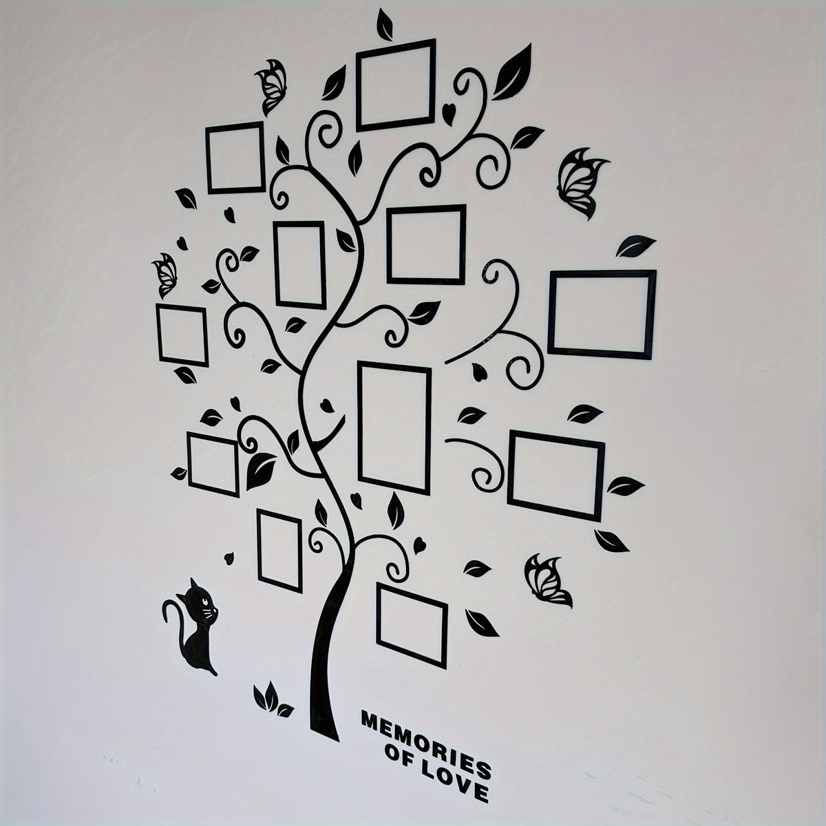 Lyra | Molduras de Foto em Acrílico | Árvore 3D Decorativa para Parede | Autoadesiva, Família