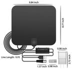 Birdie | Antena HDTV Digital Interior | Amplificador de Sinal, 300 Milhas | UHF VHF