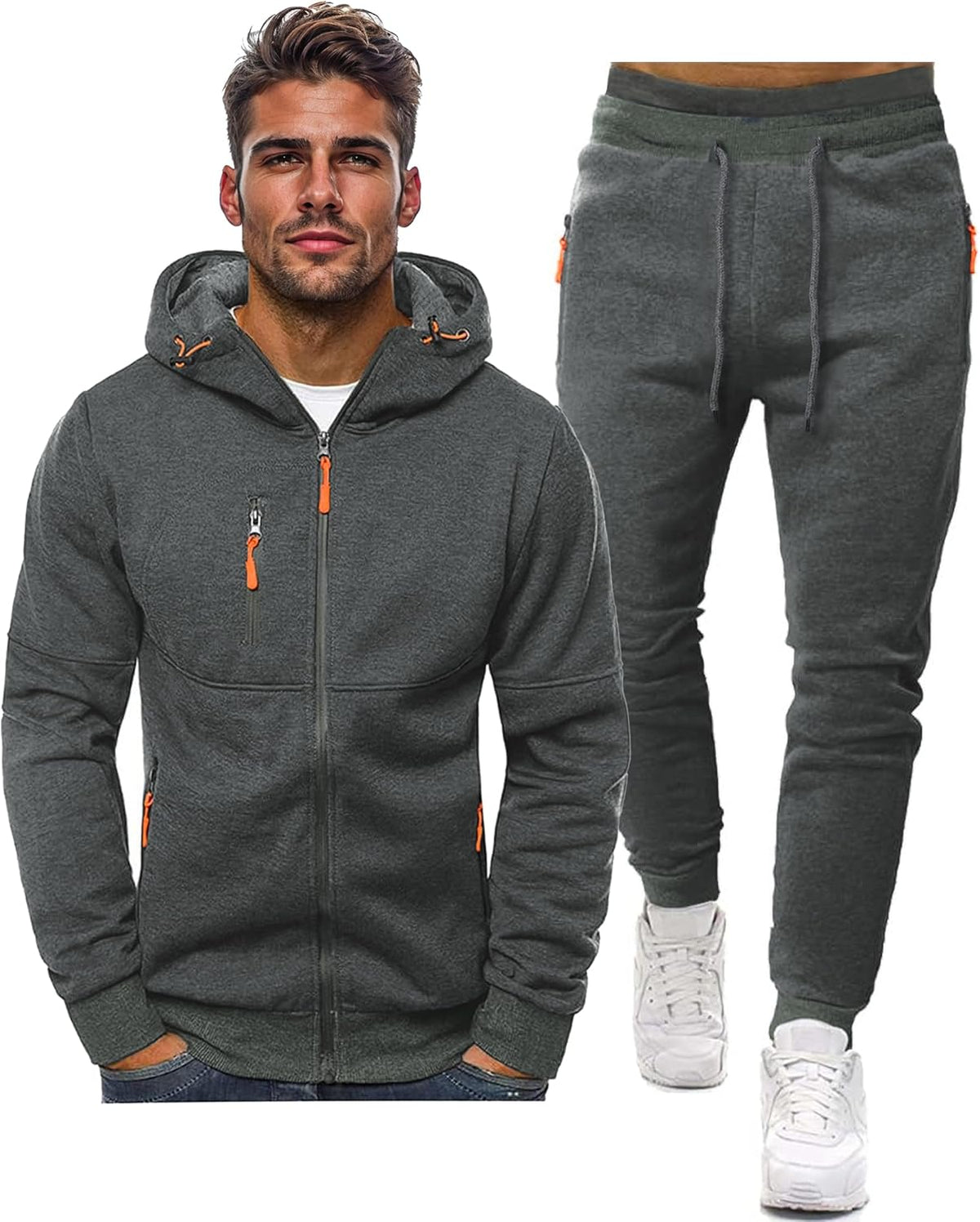 Fato de Treino Masculino | Slim-Fit, Respirável, Elástico | Iris