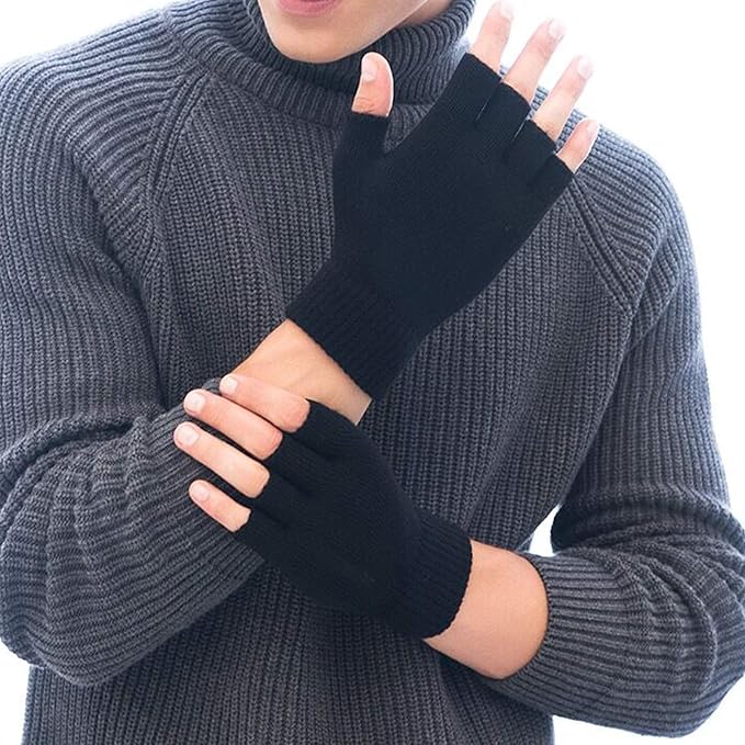 Florine | Luvas de Tricô sem Dedos Pack 2 Touchscreen Inverno