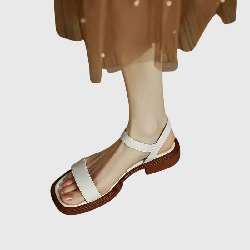 Sandálias de Couro Ortopédicas | Conforto e Suporte | Design Minimalista